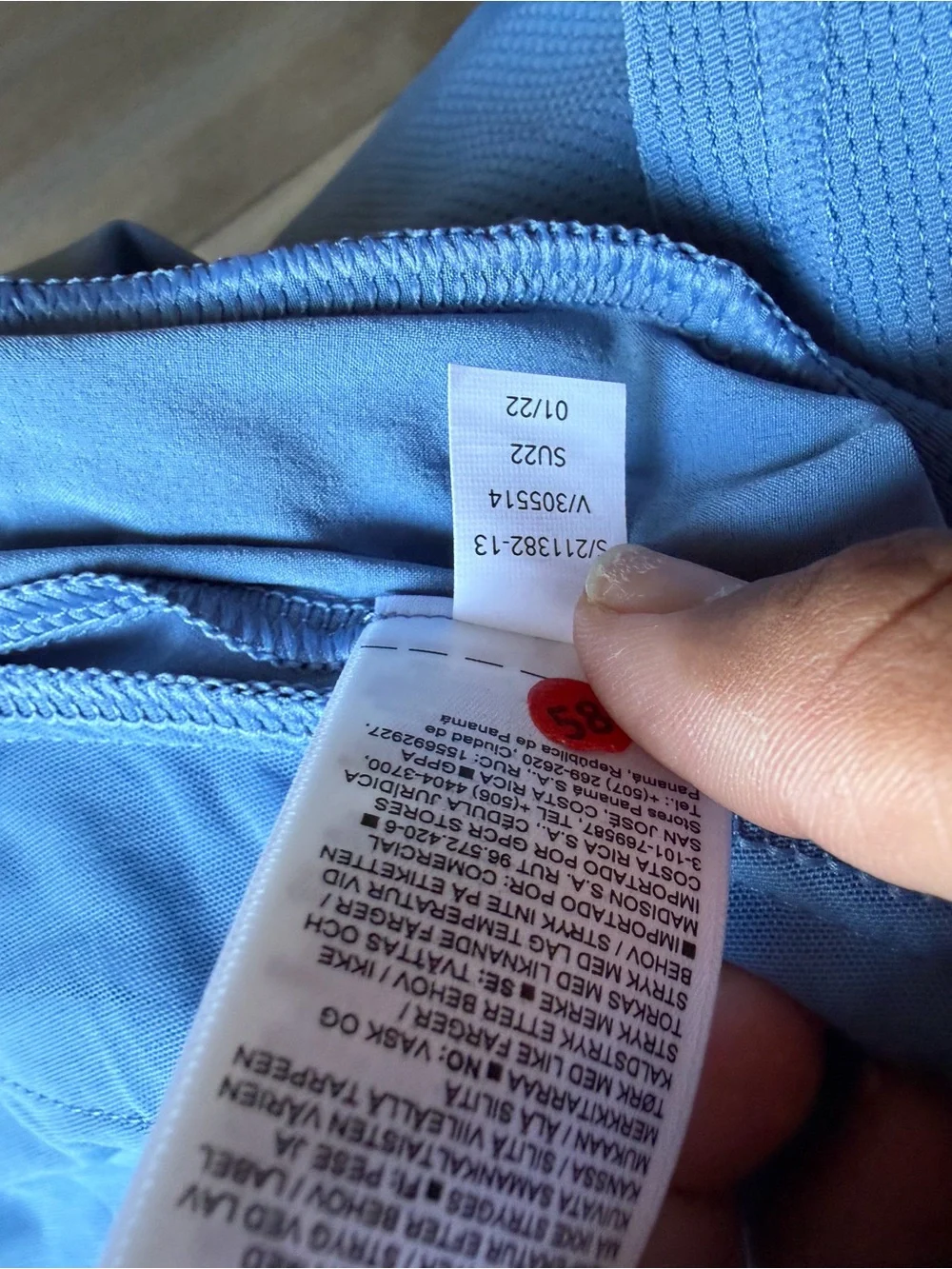 Athleta Light Blue Athletic Skort with Zip Pockets - Picture 14 of 16